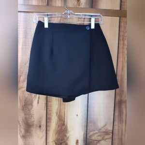 Black Mini Dress with Asymmetrical Design